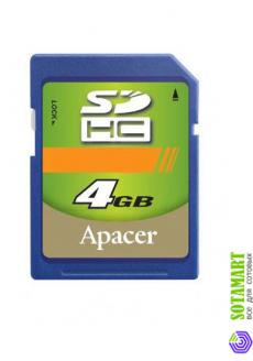 Apacer SD SDHC 4GB Class 4
