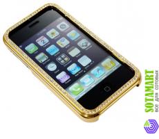 Чехол-бампер для Apple iPhone 3GS с кристаллами Swarovski