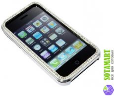 Чехол-бампер для Apple iPhone 3GS с кристаллами Swarovski