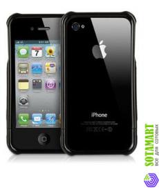 Чехол для Apple iPhone 4 Griffin Elan Frame Graphite