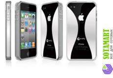 Чехол для Apple iPhone 4 Macally Protective Case пластиковый