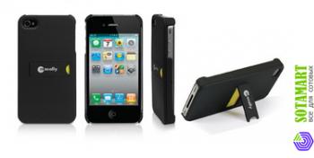 Чехол для Apple iPhone 4 Macally Kickstand пластиковый