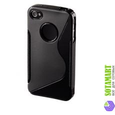 Чехол-футляр для Apple iPhone 4 HAMA TPU Combi Case пластиковый