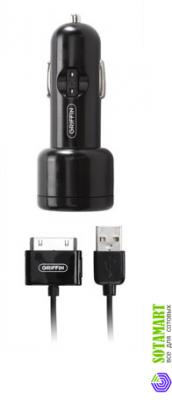 Автомобильное зарядное устройство для Apple iPhone 2G Griffin 9767-PWRJLTB PowerJolt Redesign