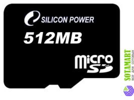 Silicon Power MicroSD 512MB