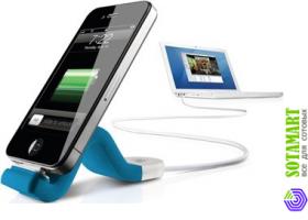 USB дата-кабель для Apple iPhone 4S Philips DLC2407 с подставкой