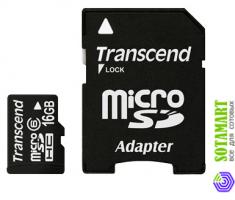 Transcend MicroSDHC 16GB Class 6