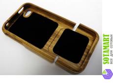 Чехол для Apple iPhone 4 Wooden Case №1