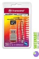 Transcend MicroSDHC 4GB Class 6   USB Reader