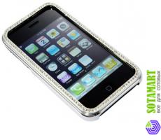 Чехол-бампер для Apple iPhone 3G с кристаллами Swarovski