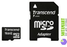 Transcend MicroSDHC 16GB Class 2