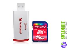 Transcend SD SDHC 16GB Class 2   USB Reader