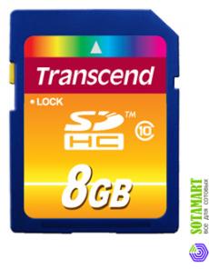 Transcend SD SDHC 8GB Class 10