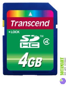 Transcend SD SDHC 4GB Class 4