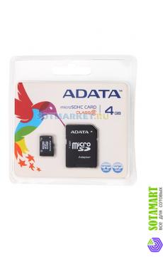 A-Data MicroSDHC 4GB Class 6   USB CL6