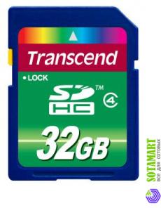 Transcend SD SDHC 32GB Class 4 TS32GSDHC4