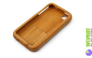 Чехол для Apple iPhone 4 бамбуковый
