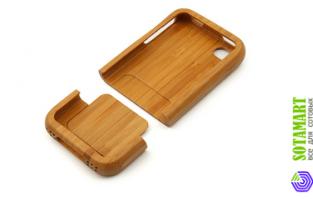 Чехол для Apple iPhone 4 бамбуковый