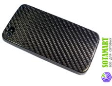 Чехол для Apple iPhone 4 карбоновый