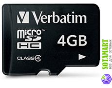 Verbatim MicroSDHC 4GB Class 4