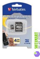 Verbatim MicroSDHC 4GB Class 4