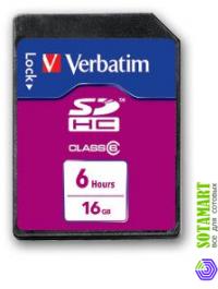 Verbatim SD SDHC 16GB Class 6 HD Video
