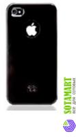 Чехол для Apple iPhone 4 iCover Glossy Black пластиковый