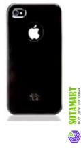 Чехол для Apple iPhone 4 iCover Glossy Black пластиковый