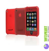 Чехол для Apple iPhone 3GS Cygnett Jellybean Red CY-P-3JS пластиковый