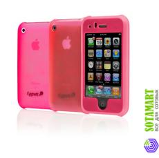 Чехол для Apple iPhone 3GS Cygnett Jellybean Pink CY-P-3JW пластиковый